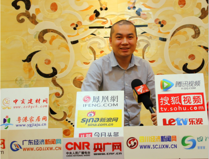 冠睿艺术家居刘孝斌：冠睿岩板跨界家居 一片也能定制